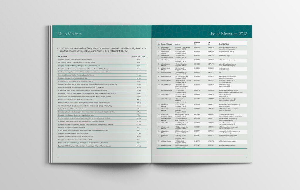 MUIS Annual Report Graphic Design Financials